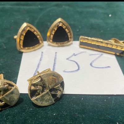Vintage Cufflinks and Tie Clip