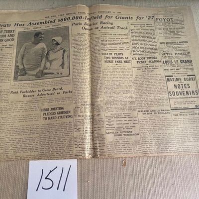 1927 New York Herald European Edition