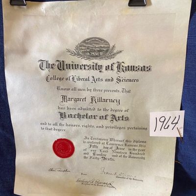 1912 KU Bachelors of Art