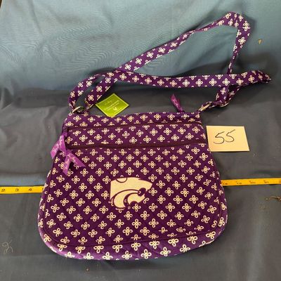 Vera Bradley Triple Zip Crossbody Hipster Collegiate