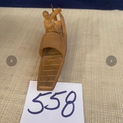 Chinese Male on Sampan w/Oar