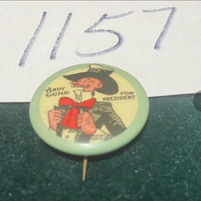Vintage Andy Gump Button