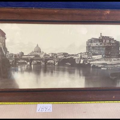 Vintage Print Saint Peters Basilica Rome Vatican