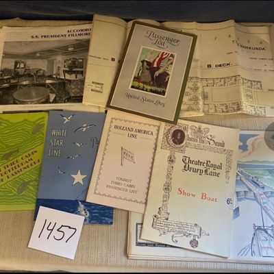 Vintage Cruise Ship Maps and Passenger Lists