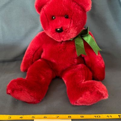 Vtg. Ty Beanie Babies Beanie Buddy - Cranberry - 1998 Bear -14” - Retired