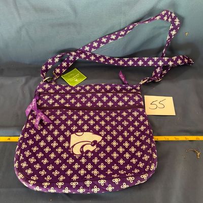 Vera Bradley Triple Zip Crossbody Hipster Collegiate