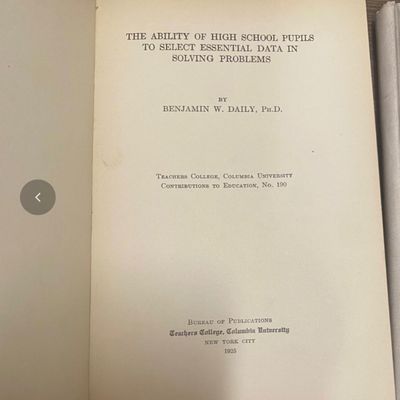 1925 Columbia Teachers College