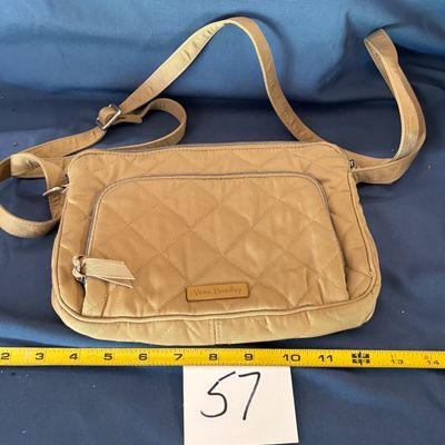 Vera Bradley Performance Twill On The Go Crossbody Bag Neutral Khaki