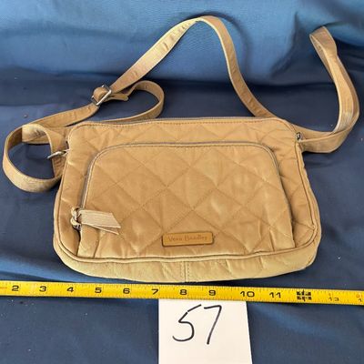 Vera Bradley Performance Twill On The Go Crossbody Bag Neutral Khaki
