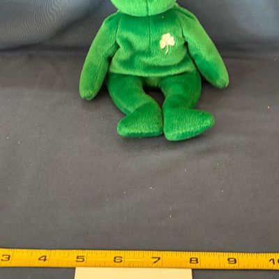 Beanie Baby “Erin” Irish Bear 1997 - RETIRED Green Plush - Mint