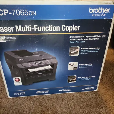 Brother DCP-7065DN Monochrome Laser All-in-One Printer, Copier & Scanner