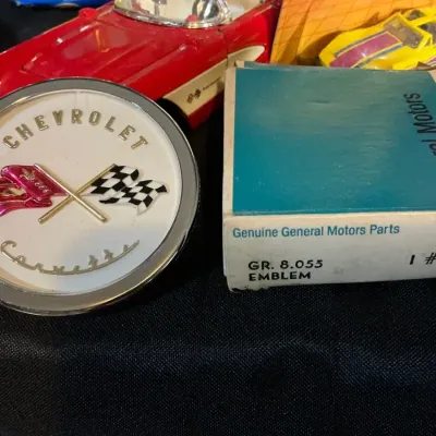 Corvette Collector Memorabilia Lot – Hot Wheels, Patches, Emblems, Models & Accessories
