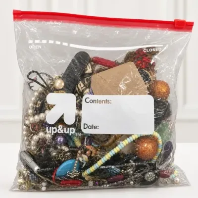 Sale Photo Thumbnail #105: Bag of Assorted Costume Jewelry