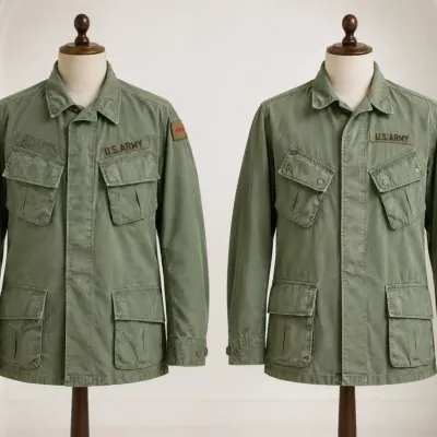 Sale Photo Thumbnail #116: Pair of Green U.S. Army Field Jackets