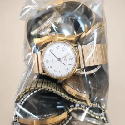 Sale Photo Thumbnail #76: Bagged Assorted Wristwatches and Watch Bands