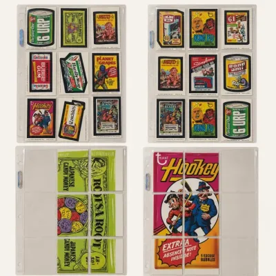Sale Photo Thumbnail #75: Assorted Comic and Parody Trading Cards in Sleeves