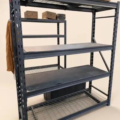 Sale Photo Thumbnail #211: Metal Garage Storage Shelf with Boxes