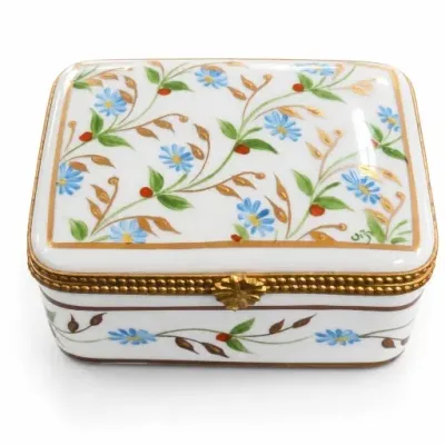 Sale Photo Thumbnail #320: Hand-Painted Floral Porcelain Trinket Box