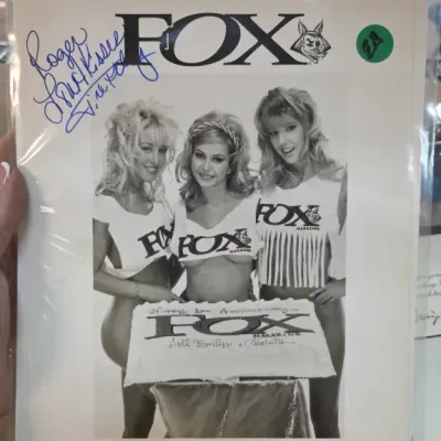Sale Photo Thumbnail #65: Signed Black and White FOX Photograph