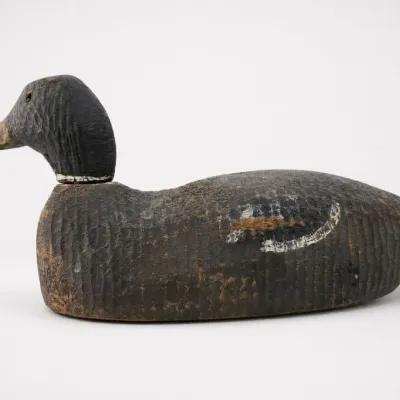 Sale Photo Thumbnail #168: Carved and Painted Wooden Duck Decoy