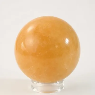 Sale Photo Thumbnail #124: Polished Orange Stone Sphere