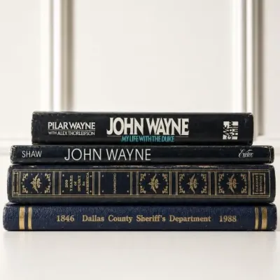 Sale Photo Thumbnail #215: Assorted Hardback Books Including John Wayne Titles