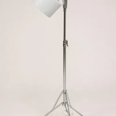 Sale Photo Thumbnail #120: Adjustable Metal Floor Lamp with White Shade