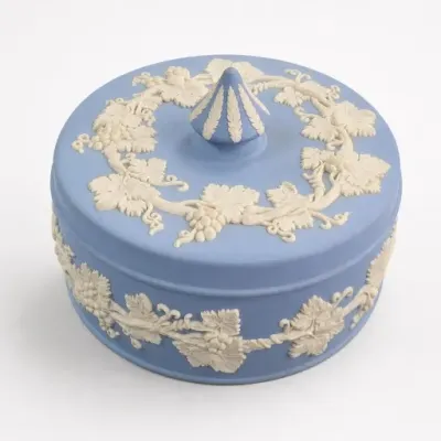 Sale Photo Thumbnail #317: Blue and White Ceramic Lidded Box