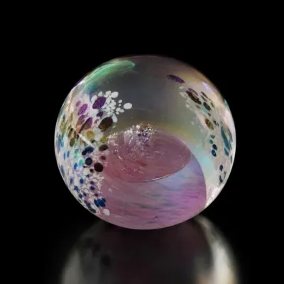 Sale Photo Thumbnail #130: Multicolor Art Glass Paperweight