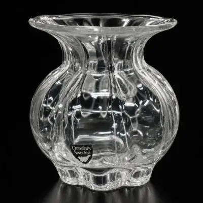 Sale Photo Thumbnail #223: Clear Glass Orrefors Sweden Vase