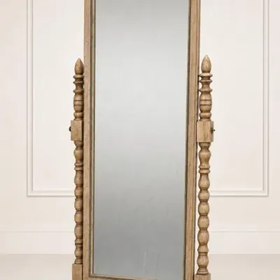 Sale Photo Thumbnail #190: Wood Framed Cheval Mirror