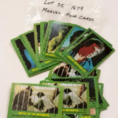 Sale Photo Thumbnail #258: Assorted Marvel Hulk Trading Cards