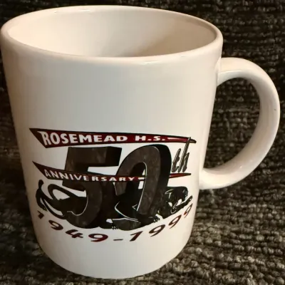 Rosemead High School 50th Anniversary Commemorative Coffee Mug (1949–1999)