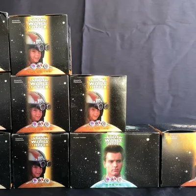 Star Wars Episode I Taco Bell/KFC/Pizza Hut Collectible Box Lot – Sebulba, Anakin, Naboo & Darth Mau