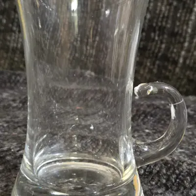 Clear Glass Irish Coffee Mug | Heavy Pedestal Base | 4¼” Tall