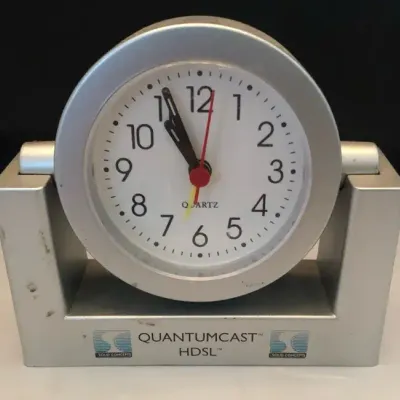 QuantumCast HDSL Promotional Quartz Desk Alarm Clock Solid Concepts Working