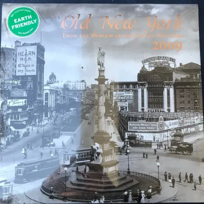 Old New York 2009 Wall Calendar Museum of the City of New York Sealed 12” Square