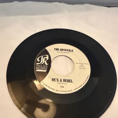 The Crystals “He’s a Rebel” / “I Love You Eddie” 1962 Philles 106 45 RPM Record