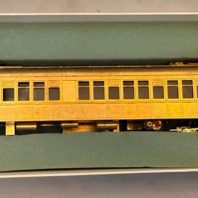 Lambert Associates HO Scale Brass Standard Coach Passenger Car – Unpainted – Boxed – Japan