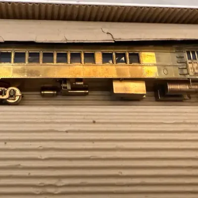 Vintage E. Suydam HO Brass Brill Gas-Electric 75’ Combination Coach Powered Model #350 w/ Original B