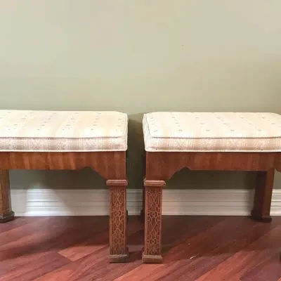 Chippendale Style Footstools