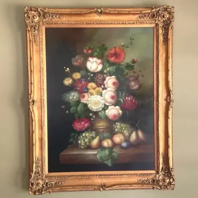 Large Floral Still Life Art
