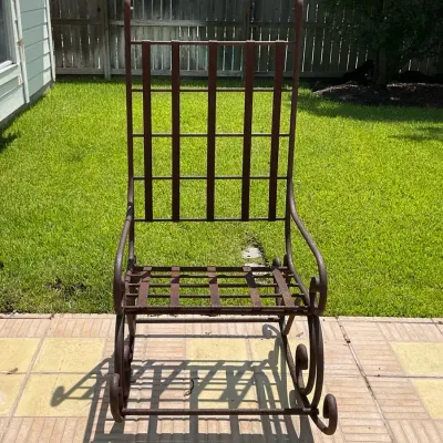 Rustic Metal Rocker