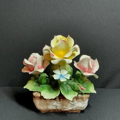 Capodimonte Italian Porcelain Flowers