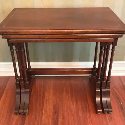 Vintage Brandt Mahogany Nesting Tables