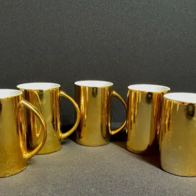 Metallic Gold Mugs