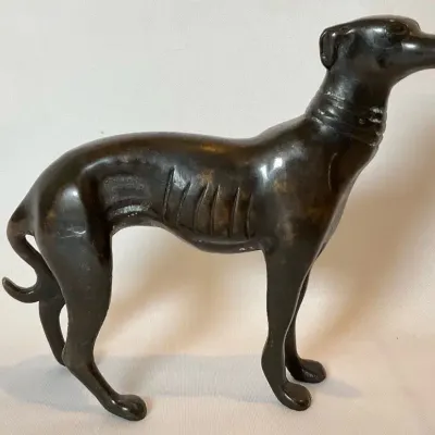Art Deco Bronze Greyhound I