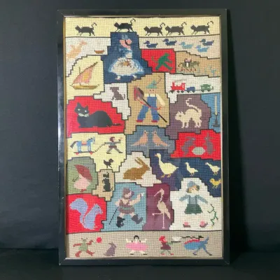 Americana Needlepoint Tapestry Sampler