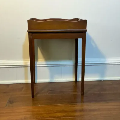 Wooden Accent Tray Table