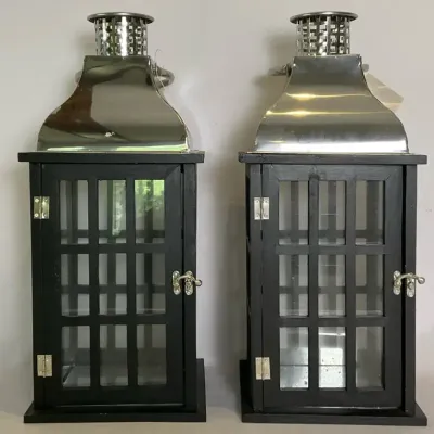 Home&You Lampion Woody Decorative Lanterns 
